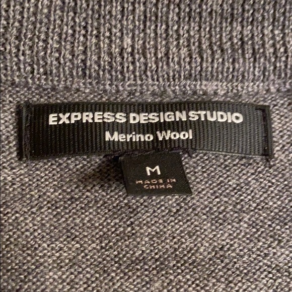 Express design argyle style merino wool vest - Picture 5 of 8